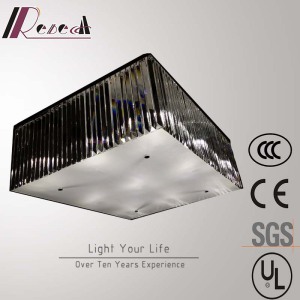 Chinese Supplier Living Room Rectangular Crystal Ceiling Lamp