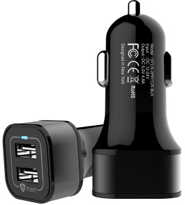 2-Port USB Dual Rapid Travel Vehicle Car Charger